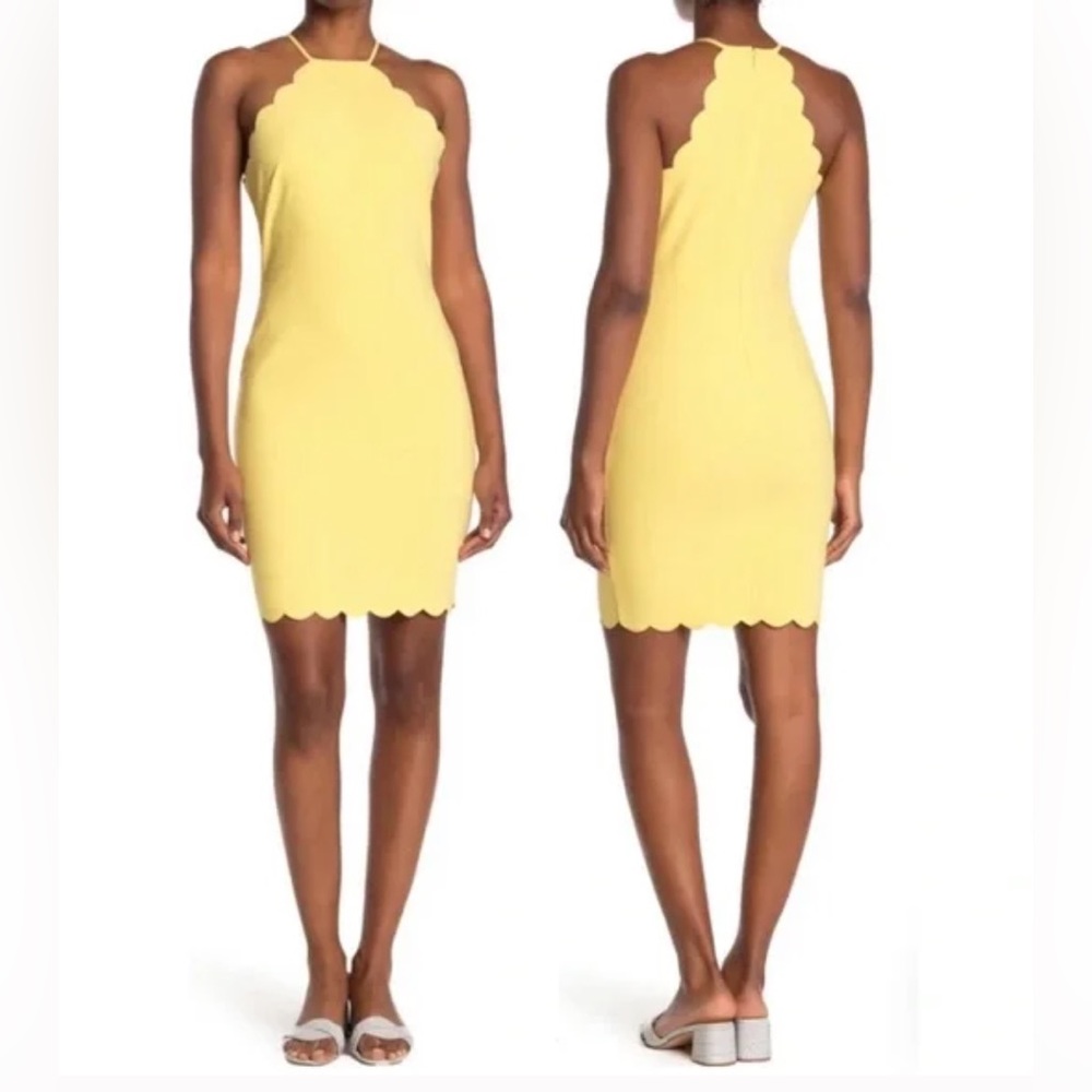Likely Snapdragon Everly Sleeveless Scalloped Trim Dress Size 4